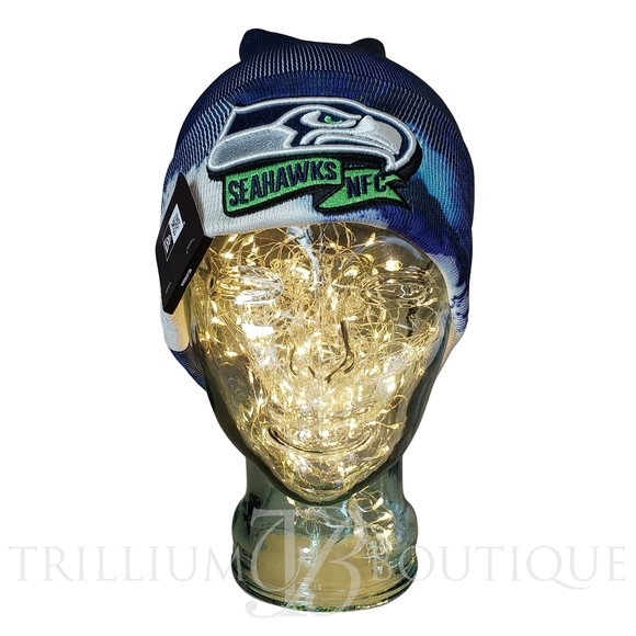 New Era Men's Seattle Seahawks Sideline Ink Navy Knit Hat OSFM NWT - Picture 2 of 6